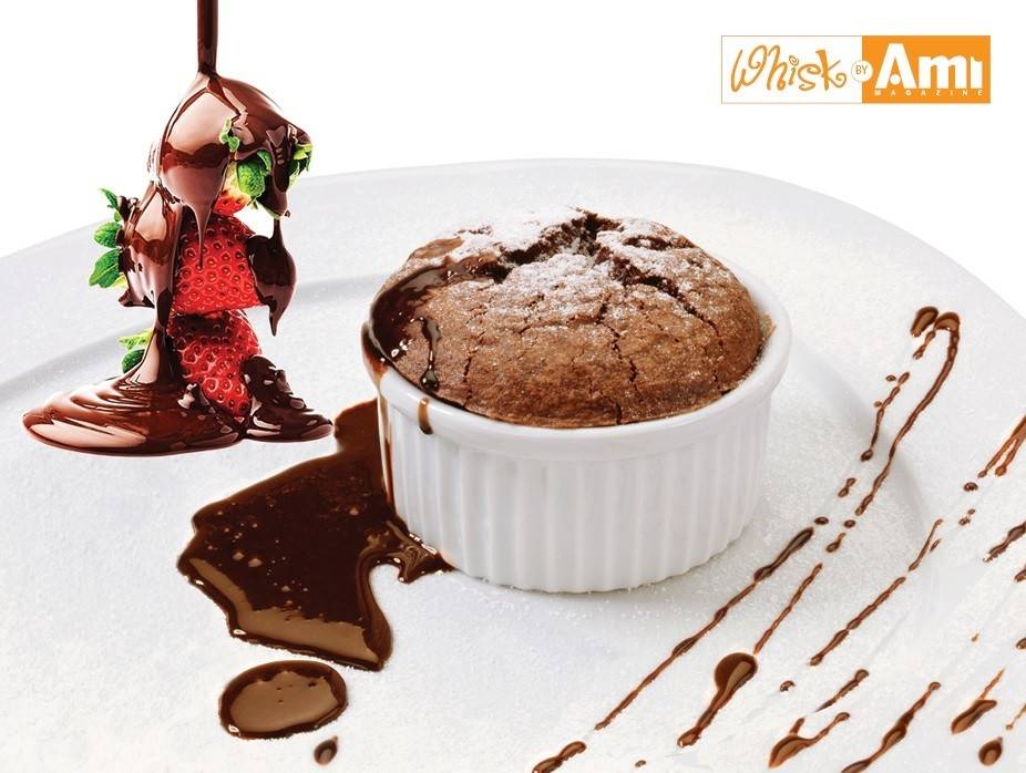 Warm Chocolate Soufflé with a Hint of Chili